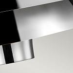 Подвесной светильник с широким многоярусным металлическим плафоном цвета никель в современном стиле Feiss варинант исполнения - 5 | Loft Concept в Ижевске