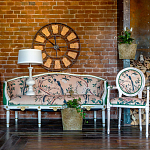 Часы настенные из металла в стиле лофт Clock with History варинант исполнения - 4 | Loft Concept в Ижевске