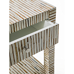 Тумбочка прикроватная Vancouver Bone Inlay Bedside Beige варинант исполнения - 2 | Loft Concept в Ижевске