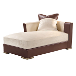 Элитарная современная кушетка Birmingham с кожаными вставками  варинант исполнения - 1 | Loft Concept в Ижевске