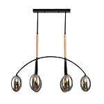 Люстра с серыми стеклянными плафонами Inscription варинант исполнения - 1 | Loft Concept в Ижевске