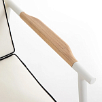 Садовый 2-х местный диван с подлокотниками из тика White варинант исполнения - 6 | Loft Concept в Ижевске