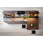 Кухонный гарнитур из камня и дерева SISTEMA XY Dada Engenereed Kitchen варинант исполнения - 6 | Loft Concept в Ижевске