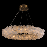 Люстра кольцевая из натурального горного хрусталя Harmonious Crystal Circles варинант исполнения - 1 | Loft Concept в Ижевске