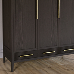 Большой Шкаф Primo Темный орех с 3 дверьми и 3 выдвижными ящиками варинант исполнения - 3 | Loft Concept в Ижевске