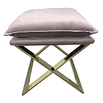 Пуф велюровый на металлическом основании Meekness варинант исполнения - 1 | Loft Concept в Ижевске