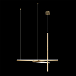 Люстра с 3-мя  пересекающимися цилиндрическими плафонами на тонких тросах Trumpet tube варинант исполнения - 7 | Loft Concept в Ижевске