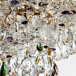Люстра с прозрачными и цветными подвесками из хрусталя Colorful Crystals Chandelier 12 варинант исполнения - 3 | Loft Concept в Ижевске