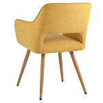 Стул в рогожке желтого цвета NEASAN STOOL варинант исполнения - 4 | Loft Concept в Ижевске