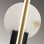 Бра с круглым плафоном из алебастра и бронзовой декоративной стрекозой 45 Alaris  варинант исполнения - 6 | Loft Concept в Ижевске