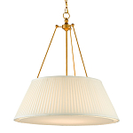 Подвесной светильник светодиодный с фактурным тканевым конусообразным абажуром White Fabric Lampshade варинант исполнения - 3 | Loft Concept в Ижевске