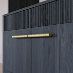 Стеллаж Primo с ящиками Черный дуб  варинант исполнения - 5 | Loft Concept в Ижевске