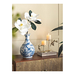 Ваза с мотивами цветущего сада с попугаями Blue Vase Inspired by Nature варинант исполнения - 4 | Loft Concept в Ижевске