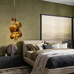 Люстра креативная из дисков цвета латунь Constellation Light and Style варинант исполнения - 3 | Loft Concept в Ижевске