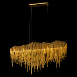 Люстра подвесная с металлическими дугами и длинными цепочками 115 см Atlantis Chain варинант исполнения - 3 | Loft Concept в Ижевске