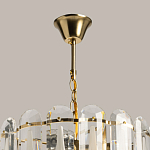 Люстра многоярусная с овальными прозрачными подвесками 36 см Harmonica варинант исполнения - 11 | Loft Concept в Ижевске