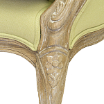 Кресло Ava Classical Armchair green striped flax варинант исполнения - 5 | Loft Concept в Ижевске