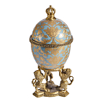 Шкатулка на величественных львах из фарфора с бронзовыми элементами Eden Garden варинант исполнения - 4 | Loft Concept в Ижевске