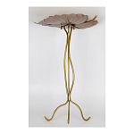 Столик приставной с столешницей Тропический лист Tropical Forest gold варинант исполнения - 3 | Loft Concept в Ижевске