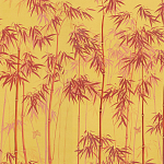 Обои ручная роспись Distant Bamboo Firefly on dyed paper варинант исполнения - 1 | Loft Concept в Ижевске