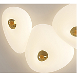 Потолочный светильник с тремя овальными матовыми плафонами TRIDalmen варинант исполнения - 4 | Loft Concept в Ижевске