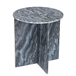 Столик кофейный с столешницей из черного мрамора Compact Black Marble Table варинант исполнения - 2 | Loft Concept в Ижевске