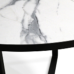 Стол обеденный раздвижной со столешницей белый мрамор Magali варинант исполнения - 8 | Loft Concept в Ижевске