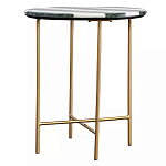 Столик приставной с круглой столешницей с полосатым узором Tabletops with Striped Pattern варинант исполнения - 1 | Loft Concept в Ижевске