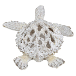 Статуэтка черепаха с ажурным панцирем и детализированной текстурой в белом цвете Marine Accessories варинант исполнения - 4 | Loft Concept в Ижевске