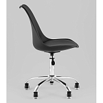 Офисный стул на металлическом основании EGGERY Black пластик варинант исполнения - 4 | Loft Concept в Ижевске