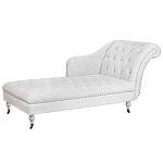 Кушетка белая с мягкой обивкой из велюра Michael Couch варинант исполнения - 1 | Loft Concept в Ижевске