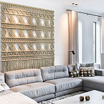 Панно на стену плетеное Макраме бежевый цвет  варинант исполнения - 12 | Loft Concept в Ижевске