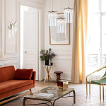 Бра с бронзовыми акцентами и прозрачными стеклянными каплями Droplet Bra варинант исполнения - 4 | Loft Concept в Ижевске