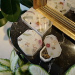 Шкатулка из эпоксидной смолы с цветами розовая Epoxy Resin Rectangular Box Pink варинант исполнения - 6 | Loft Concept в Ижевске