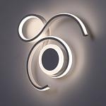 Бра белого цвета с изогнутыми световыми линиями и круглым основанием Luke Lampco Tracer Lamp варинант исполнения - 2 | Loft Concept в Ижевске