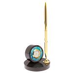 Часы настольные с ручкой из натурального камня Stone Clock варинант исполнения - 2 | Loft Concept в Ижевске