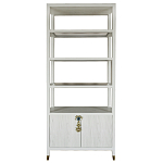 Стеллаж со стеклянными полками Elsa Dreams White варинант исполнения - 8 | Loft Concept в Ижевске