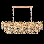 Люстра овальная каскадная с подвесками в форме колец Galaxy of Light варинант исполнения - 4 | Loft Concept в Ижевске