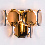 Бра с круглыми стеклянными подвесками Cardiel Amber Glass Wall Lamp варинант исполнения - 2 | Loft Concept в Ижевске