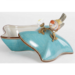 Фарфоровая шкатулка с птицей Eden Garden Blue варинант исполнения - 5 | Loft Concept в Ижевске