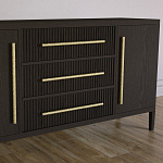 Буфет Primo с тремя ящиками и двумя фасадами Темный орех варинант исполнения - 3 | Loft Concept в Ижевске