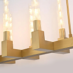 Люстра CANELLE Linear Chandelier 12 Modern Brass варинант исполнения - 3 | Loft Concept в Ижевске