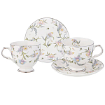 Чайный сервиз из фарфора на 2 персоны 4 предмета Tea Flower Set варинант исполнения - 1 | Loft Concept в Ижевске
