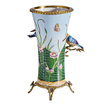 Ваза из фарфора с птицами на бронзовой ветке Garden of Eden варинант исполнения - 2 | Loft Concept в Ижевске