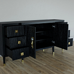 Большой Комод-буфет Elsa Dreams Black с ящиками варинант исполнения - 1 | Loft Concept в Ижевске