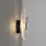 Бра с волнообразным стеклянным плафоном и вставкой из мрамора Liquid Stone варинант исполнения - 2 | Loft Concept в Ижевске