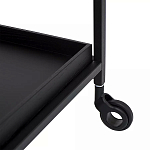 Тумба чёрная на колёсах Cabinet on Wheels варинант исполнения - 3 | Loft Concept в Ижевске