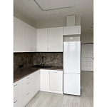 Угловой кухонный гарнитур белый и столешница под мрамор Gene Kitchen Set варинант исполнения - 4 | Loft Concept в Ижевске