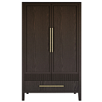 Шкаф платяной Primo с выдвижными ящиками шпон Темный орех варинант исполнения - 1 | Loft Concept в Ижевске