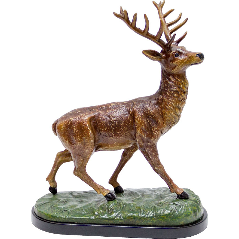 Фигурка Deer made of porcelain R Зеленый Черный Коричневый Фигурка Deer made of porcelain R Зеленый Черный Коричневый в Ижевске | Loft Concept